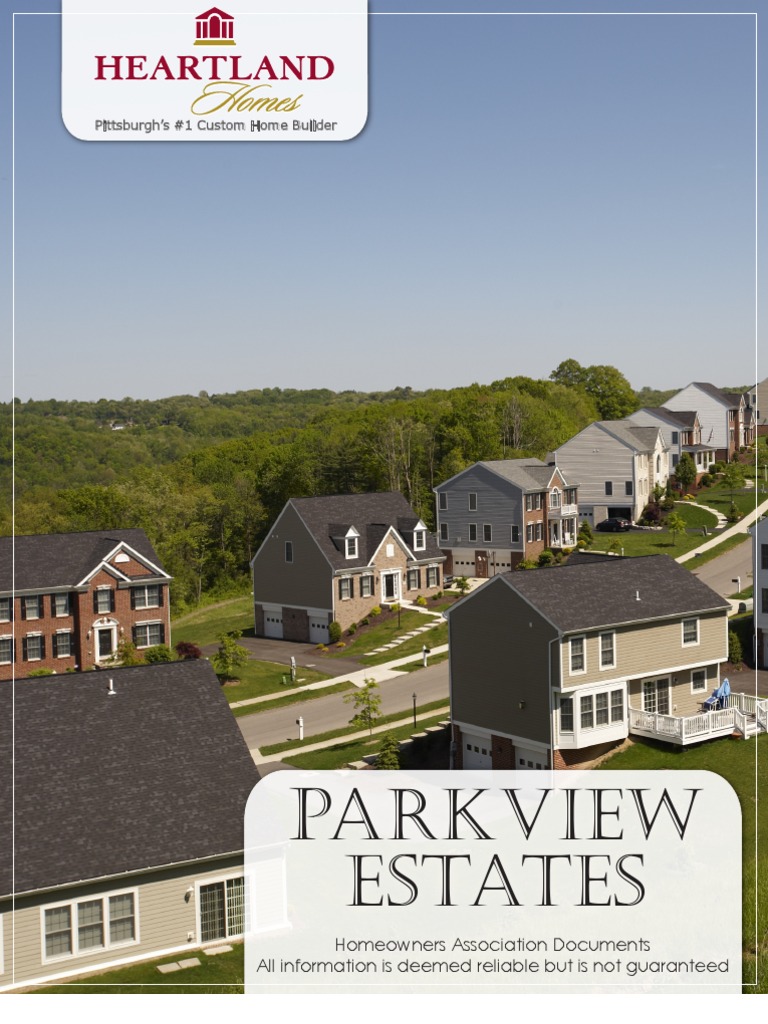Parkview Estates HOA Mortgage Law Easement