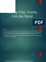 Konsep Nilai, Norma, Etik Dan Moral