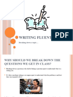 Writing Fluently For Year 12 English - Breaking Down A Question