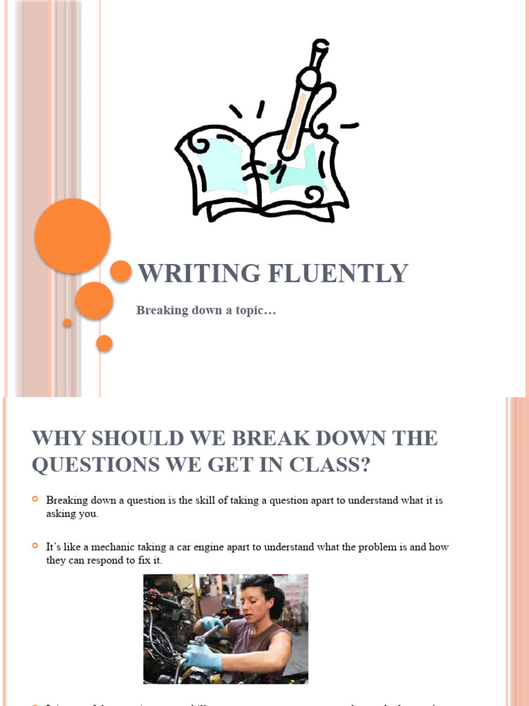 Breaking Down Class Questions for Writing | PDF | Human Communication ...