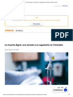 La Muerte Digna - Una Mirada A Su Regulación en Colombia - Ámbito Jurídico