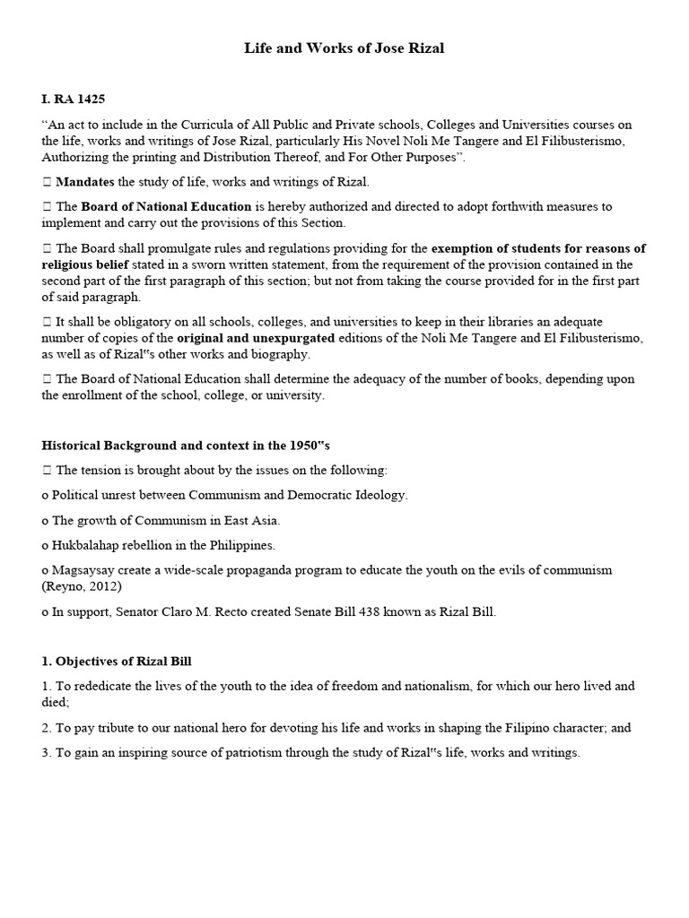 Understanding Jose Rizal's Legacy | PDF | Philippines