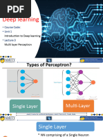 Deep Learning: - Course Code: - Unit 1