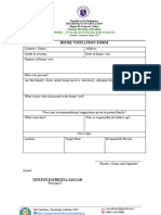 Home Visitation Form