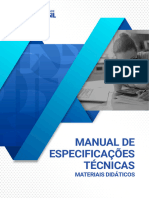 Manual de Especificações Técnicas: Materiais Didáticos