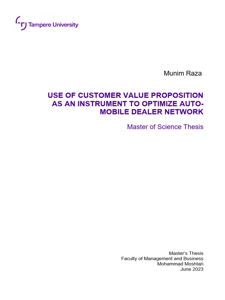 Raza Munim | PDF | Supply Chain | Car Dealership