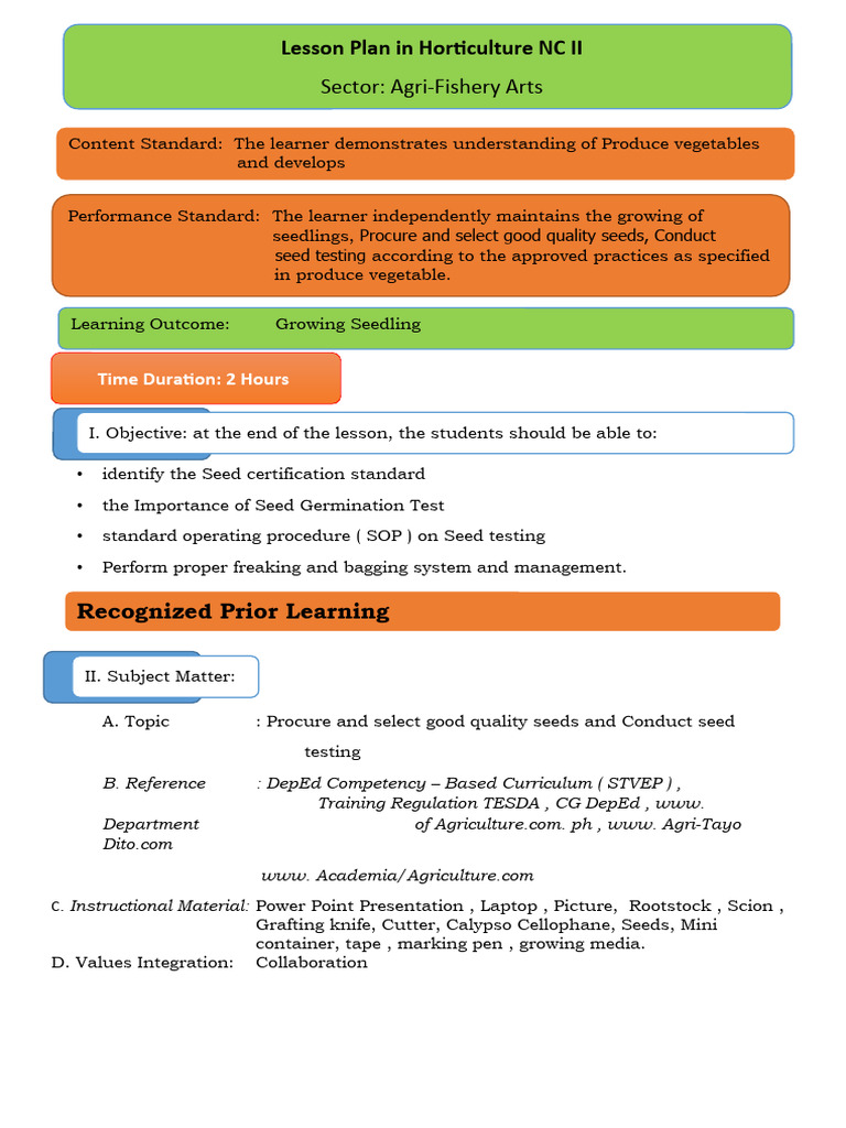 Seed Testing and Quality Management Guide | PDF | Teachers | Learning
