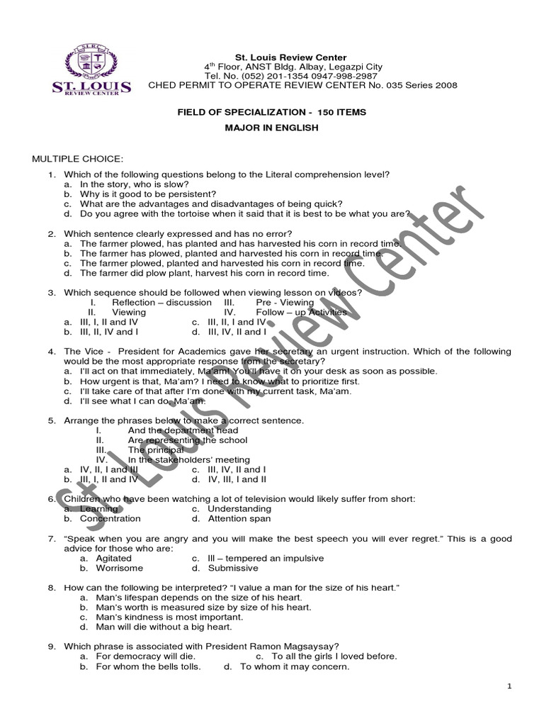 English Reviewer 2014 | PDF