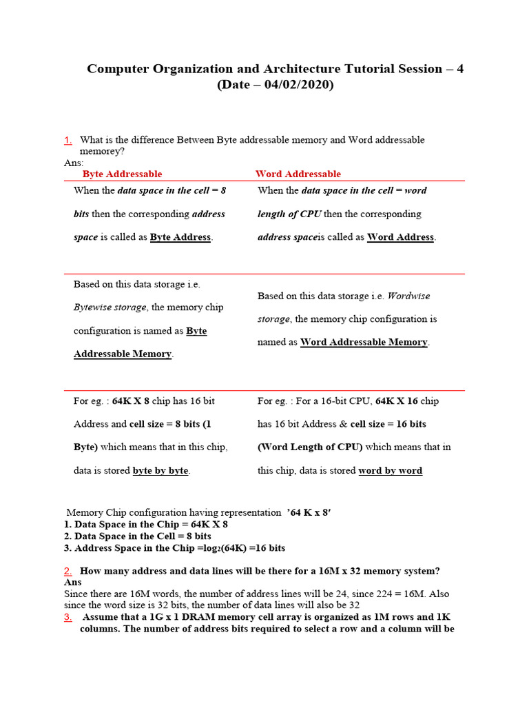 IIITA Address in Memory Architecture | PDF | Computer Data Storage ...