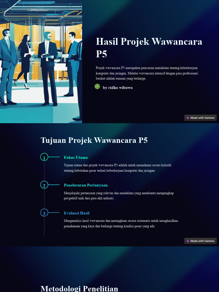 Hasil Projek Wawancara P5 | PDF | Teknologi & Rekayasa