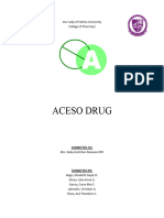 Aceso Drug: Our Lady of Fatima University College of Pharmacy