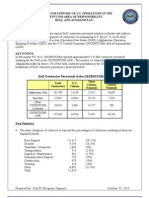 Contractor Support Of USCENTCOM AOR, 4th Quarter FY 2011