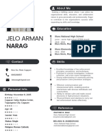 Minimalist Modern Professional CV Resume