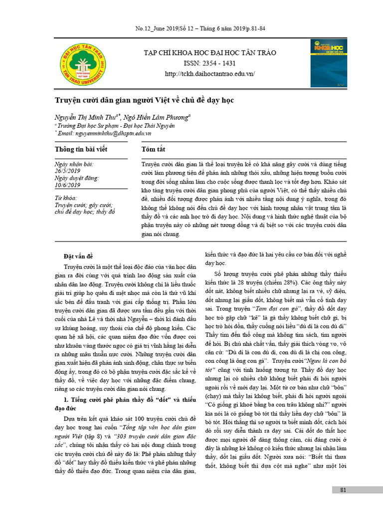 Truyn Ci Dan Gian Ngi Vit V CH D | PDF