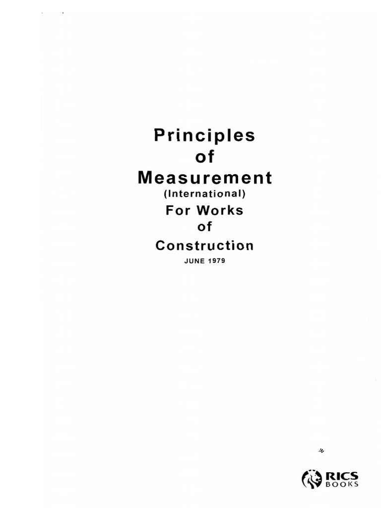 RICS-Principles of Measurement | PDF