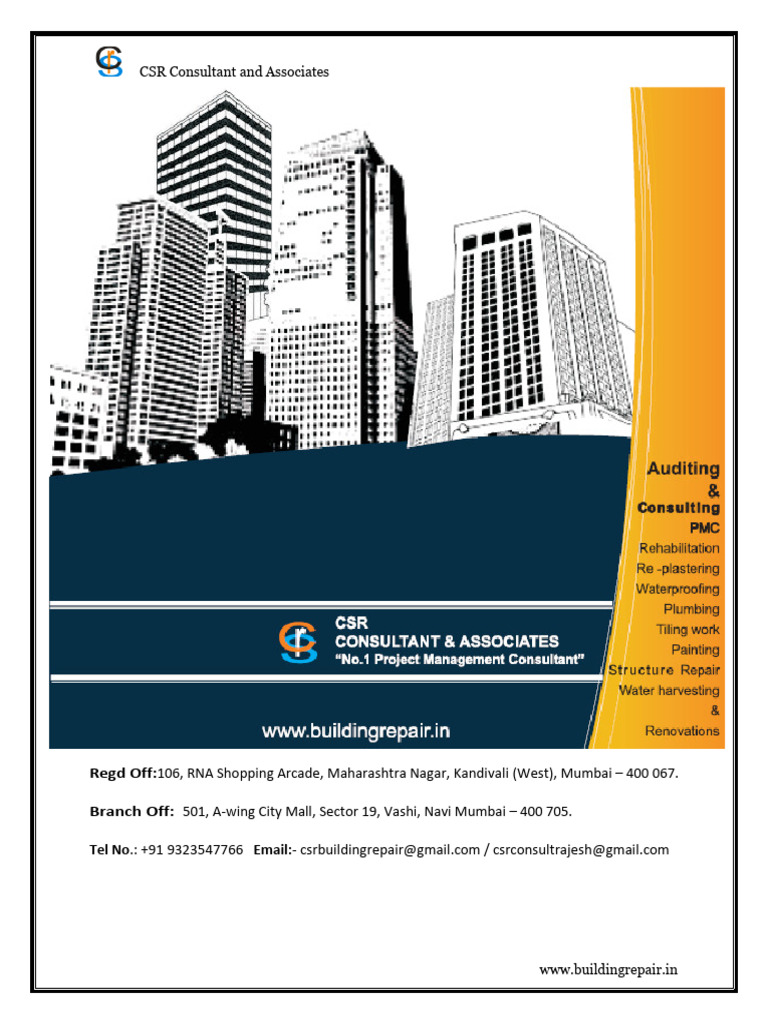 CSR Consultant Brief Profile RD PDF Mumbai Consultant