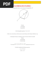 Uneb Mathematics Paper 1 2019