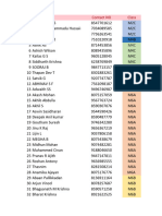 IV Sunday FINAL LIST