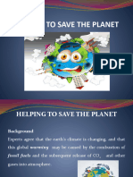 PERTEMUAN KE 12 Helping To Save The Planet