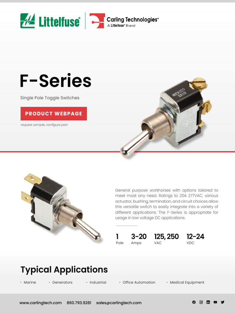 F-SeriesSW Details & COS | PDF | Switch | Electronics