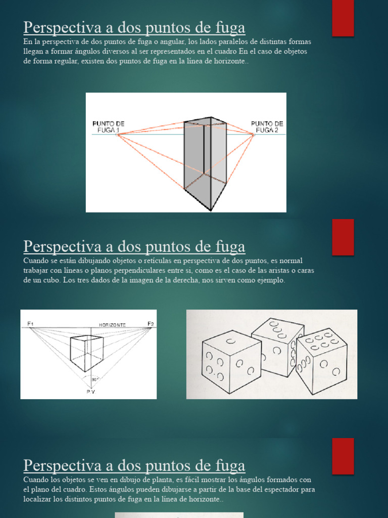 Perspectiva con Dos Puntos de Fuga | PDF | Perspectiva (Gráfica ...