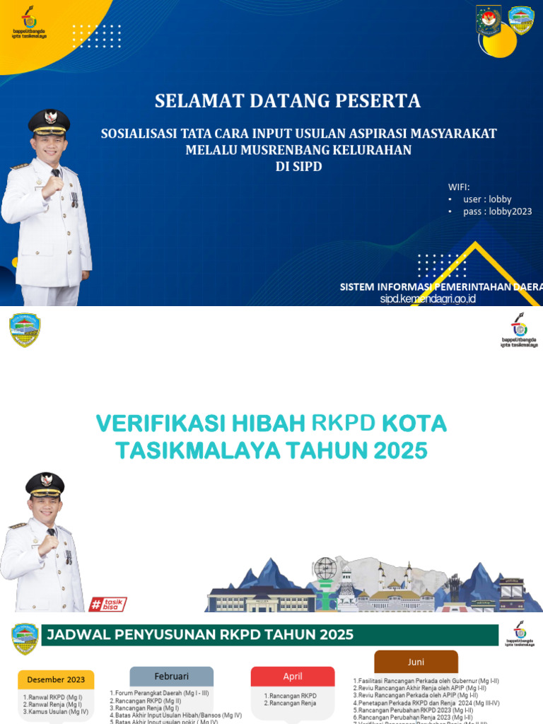 Petunjuk Input Dan Verifikasi Usulan Kelurahan Sipd Ri 2025 Pdf