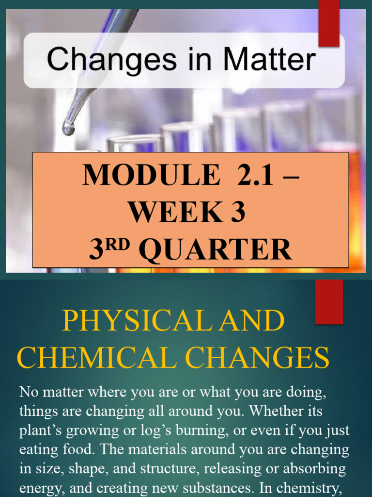Module 2 2 phase change pdf phase matter phase transition