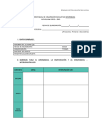 Informe Individual de Valoración Educativa Intermedia