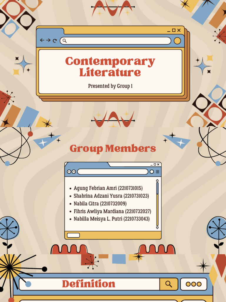Contemporary Literature in Brief | PDF