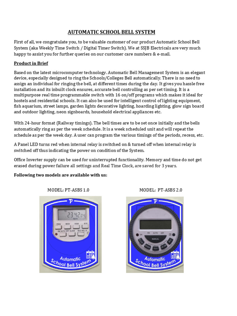 Visual School Bell System Australia
