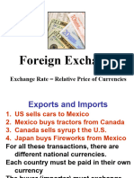 Foreign Exchange: Exchange Rate Relative Price of Currencies