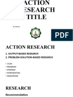 Writing Action Research Title