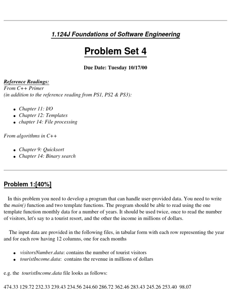 1.124J Foundations of Software Engineering Problem Set 4 | PDF ...