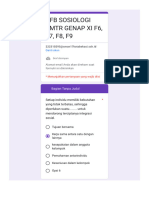 PFB Sosiologi SMTR Genap Xi F6, F7, F8, F9