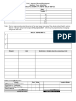 PERDEV Group Output Sheet - M6