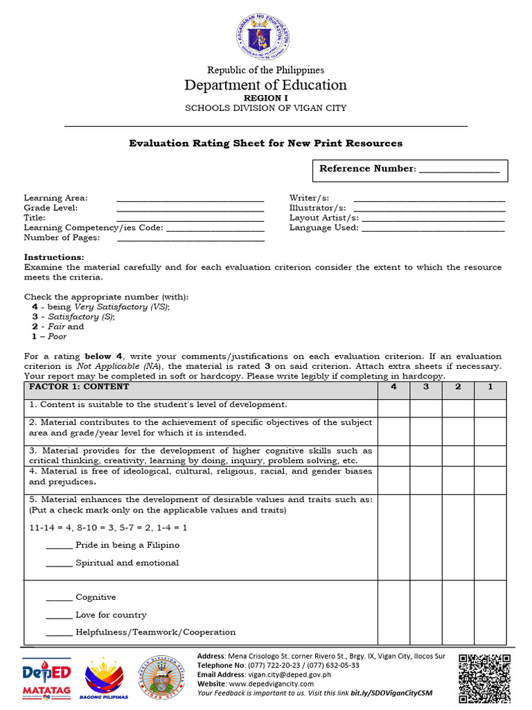 LR Evaluation Sheets | PDF | Critical Thinking | Creativity