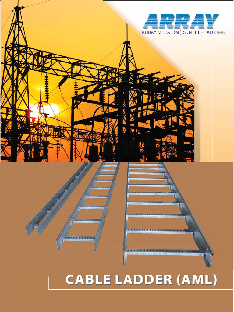 Array Metal Cable Ladder Catalogue | PDF | Metals | Industrial Processes