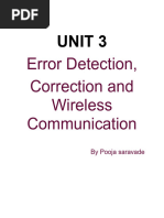 Error Detection Correction and Wireless Communication