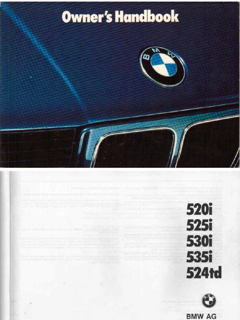 E34 Owners Manual | PDF