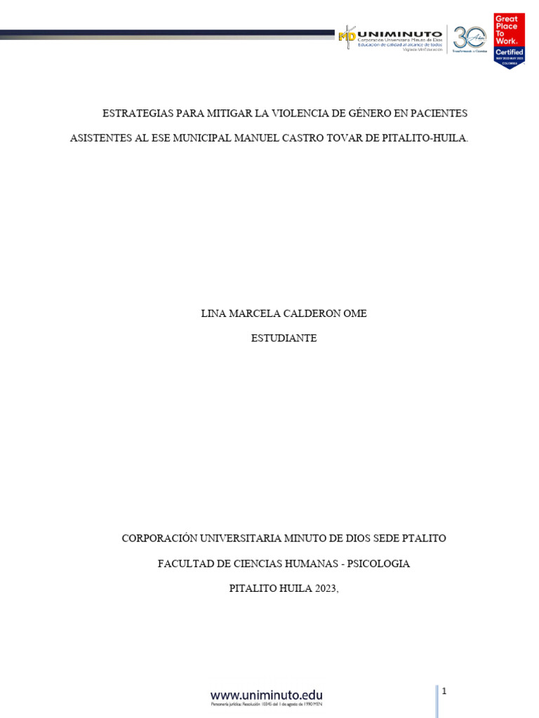 Estrategias contra la Violencia de Género | PDF | La violencia contra ...