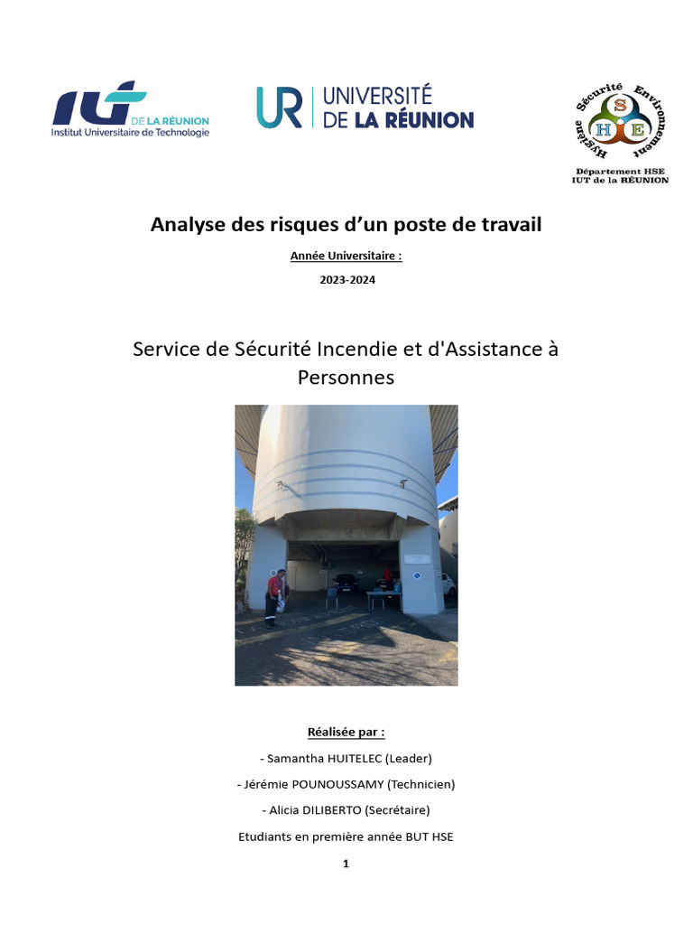Analyse des risques au poste de sécurité | PDF | Sécurité