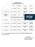 Fee Structure of The School