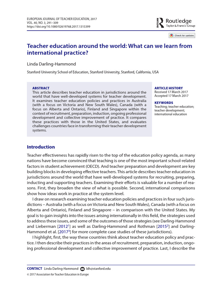 Retrieve | PDF | Teachers | Teacher Education