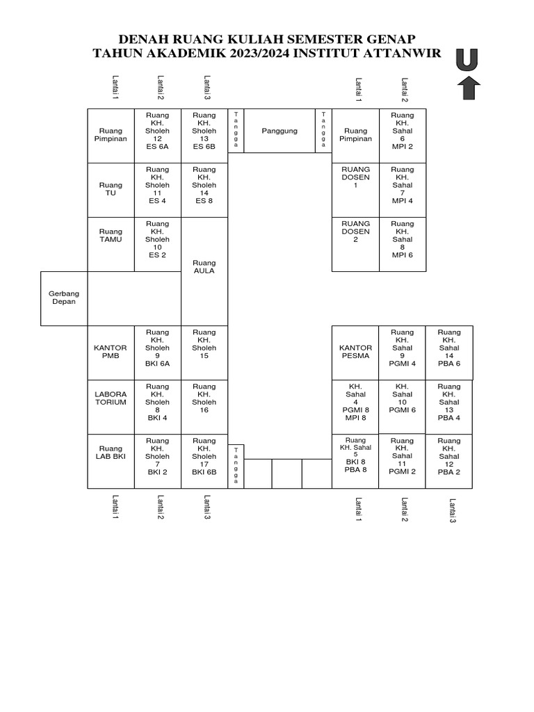 Denah Ruang Ta 2023 2024 Genap Pdf