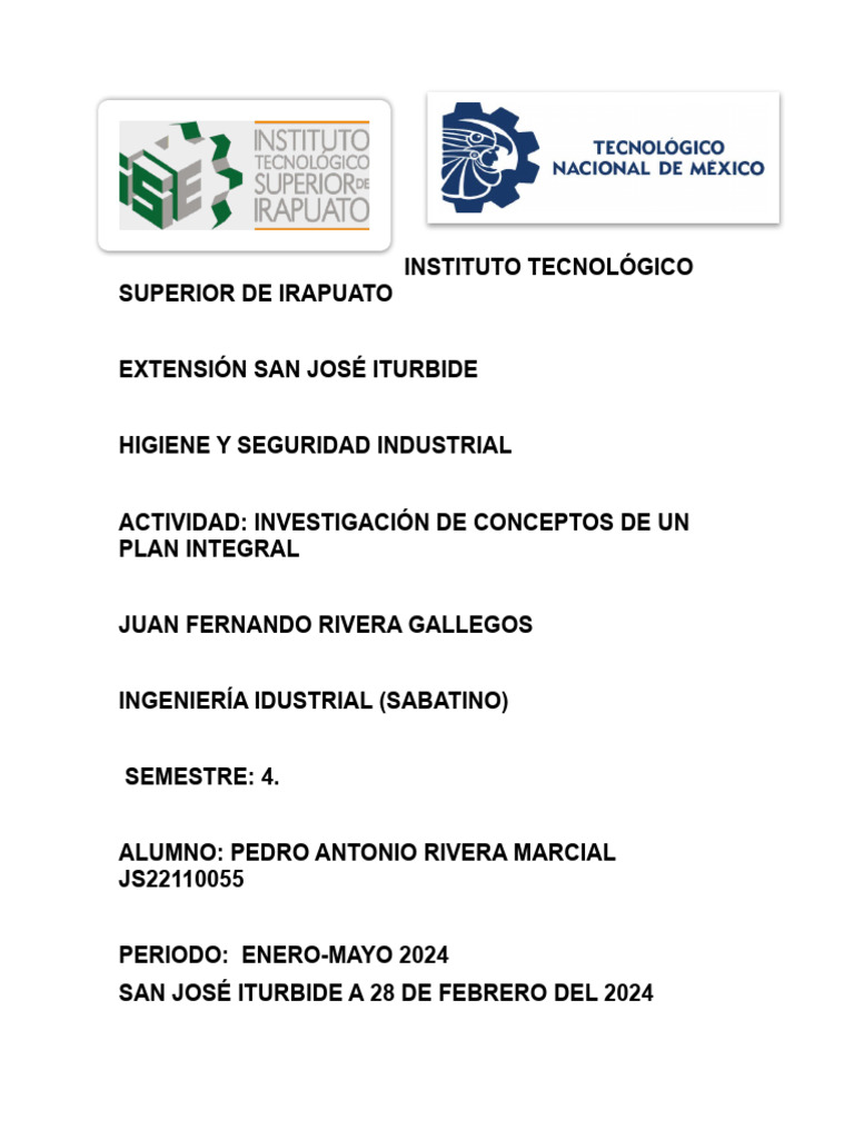 Plan Integral de Seguridad Industrial | PDF | La seguridad informática ...