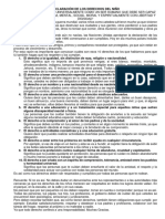 Declaración de Los Derechos Del Niño