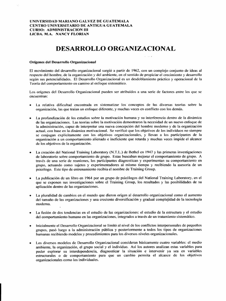 Comportamiento que Impide el Cambio Organizacional | PDF | Business ...