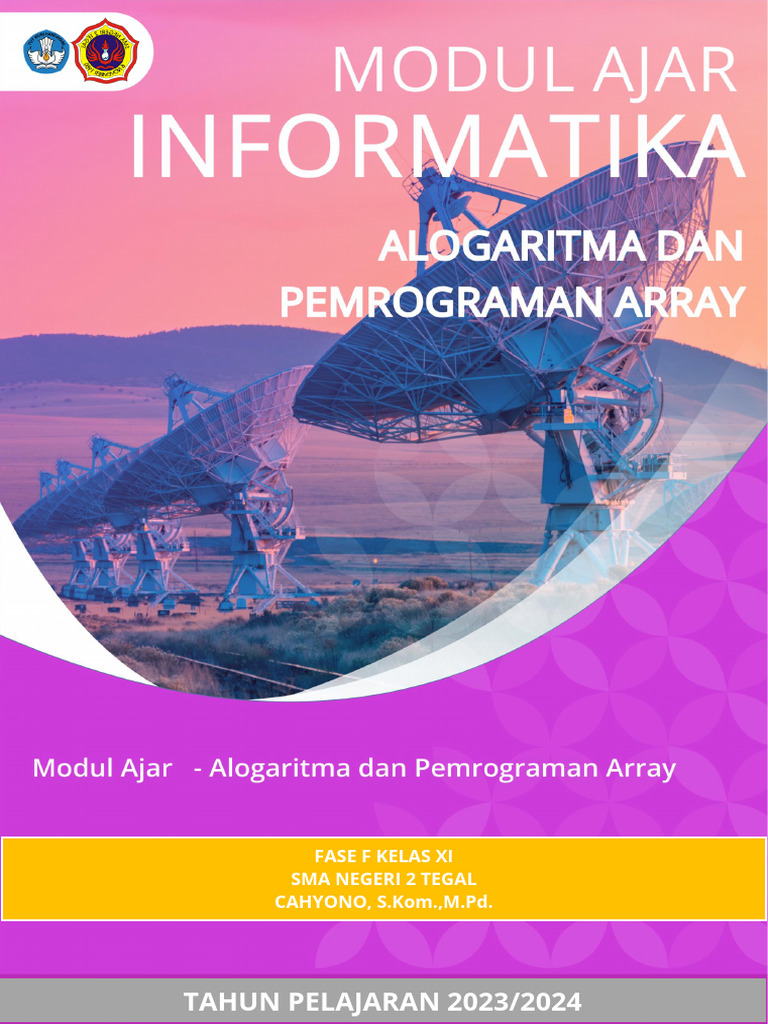 Informatika - Pemrograman Dan Alogaritma Array - Cy F Xii | PDF