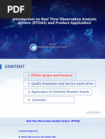 3.2 Real Time Observation Analysis System (RTOAS) and Product Application - GAO Cen