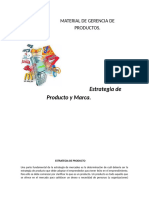 GERENCIA DE PRODUCTO... Estrategia de Producto y Marca 15 Mayo 2014